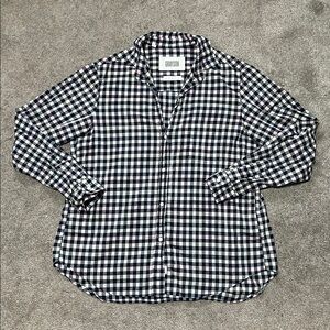 Grayson The Hero Plaid Button Down Shirt 100% Cotton Blue White Pink size medium